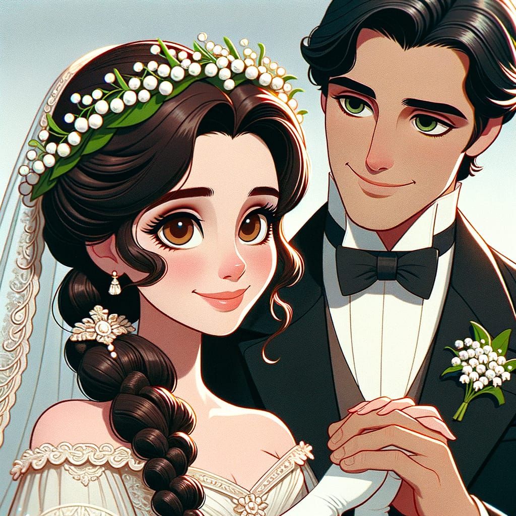 Classic Animation-Inspired Bride Exudes Enduring Love