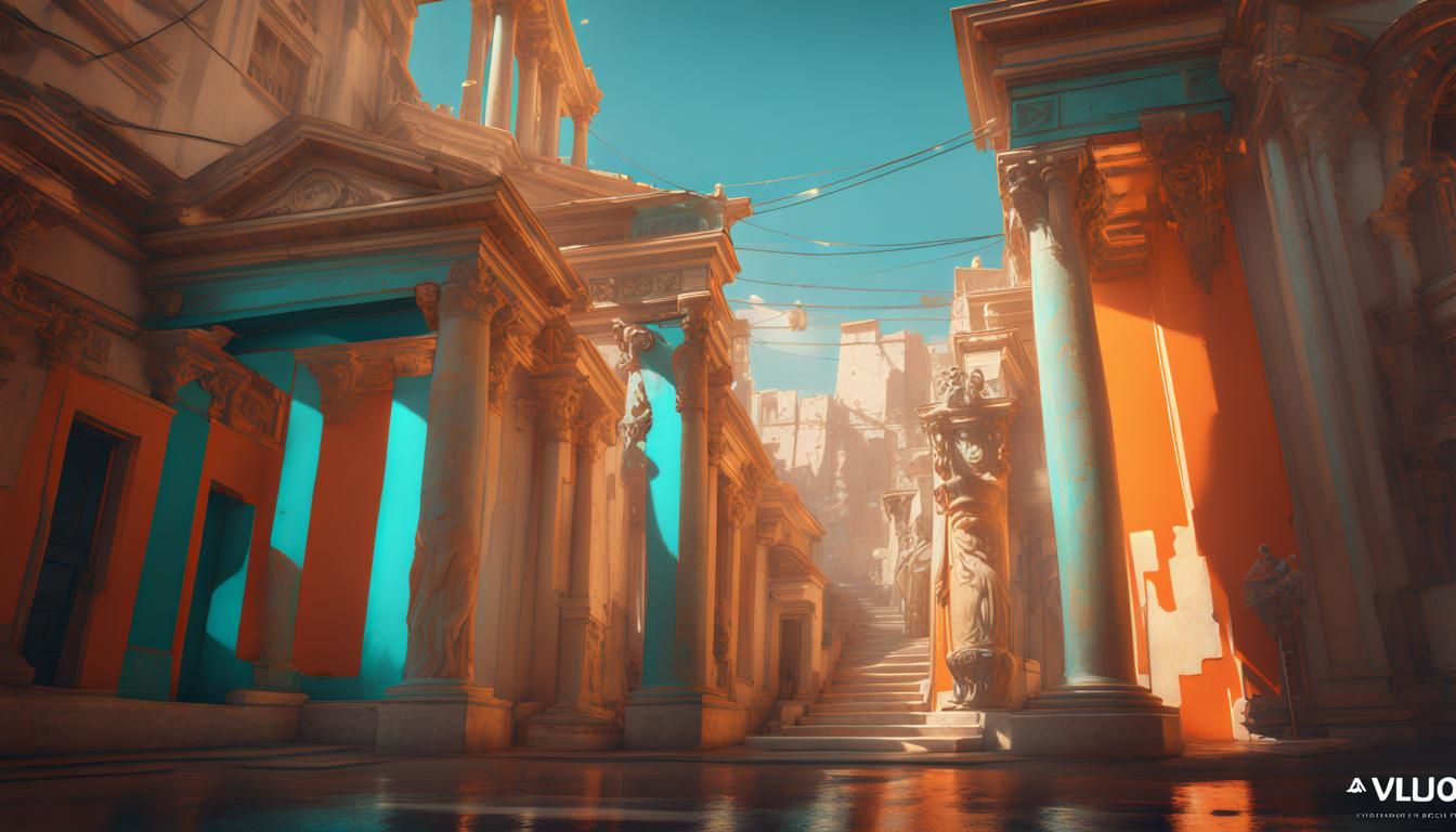Hyperdetailed Athens Concept Art in Unreal Engine 5