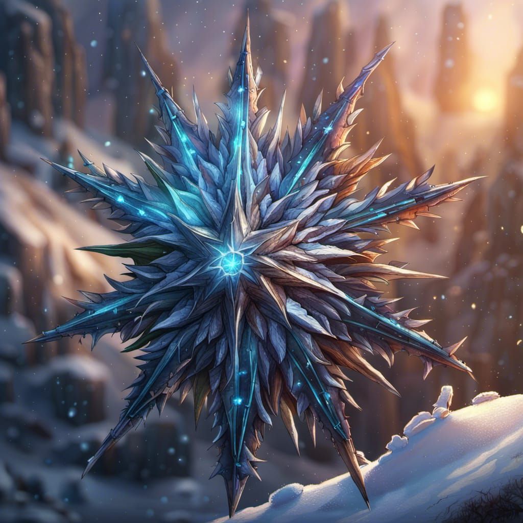 D&D Morning Star with Icicle Spikes