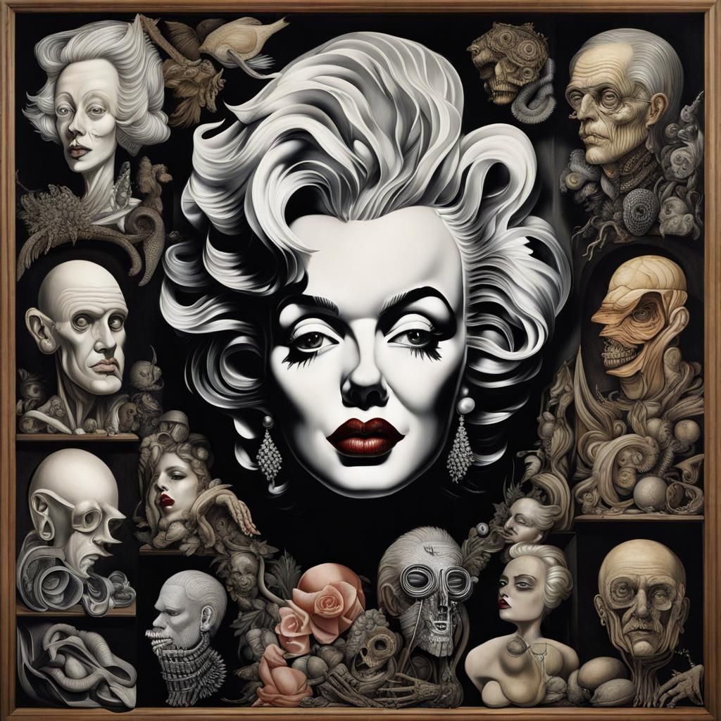 Surreal Portrait in Combined Styles