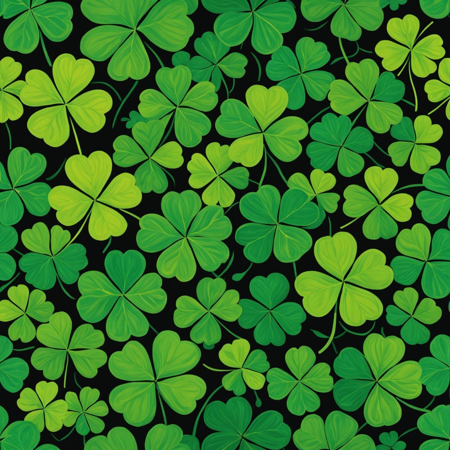 A Vibrant Emerald Landscape in Impressionist Style