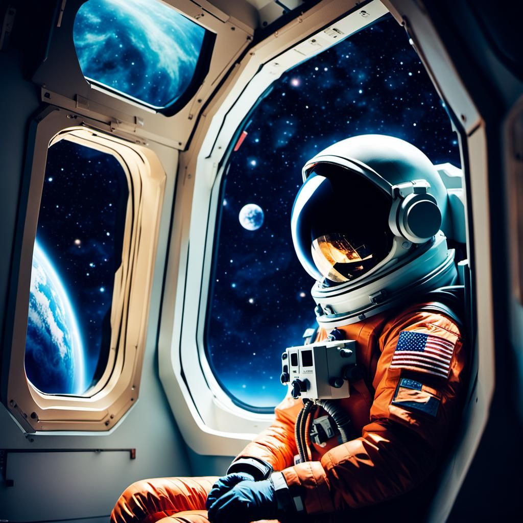 Astronaut's Space Reflection, DSLR Photography