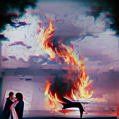 Passionate Dance in Flames