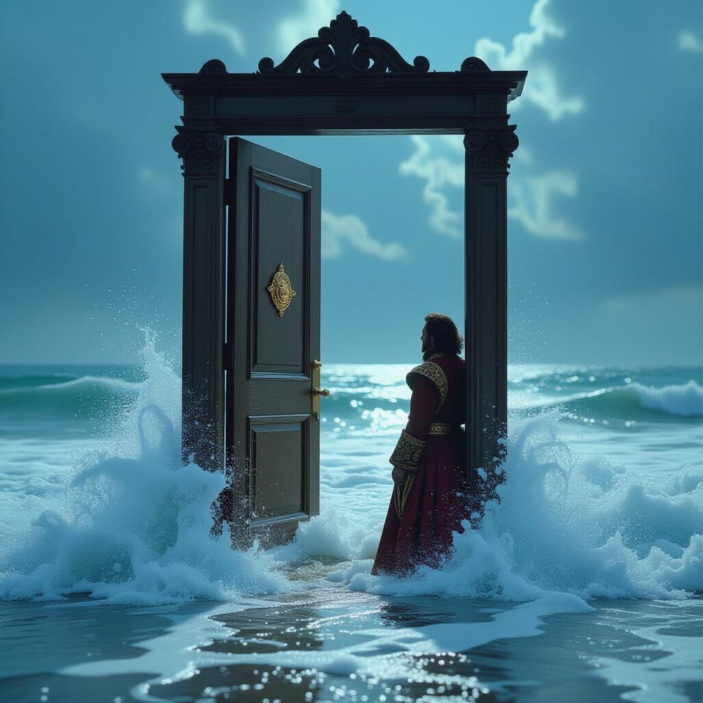 Renaissance Gentleman Discovering a Portal in Fantasy Comic ...