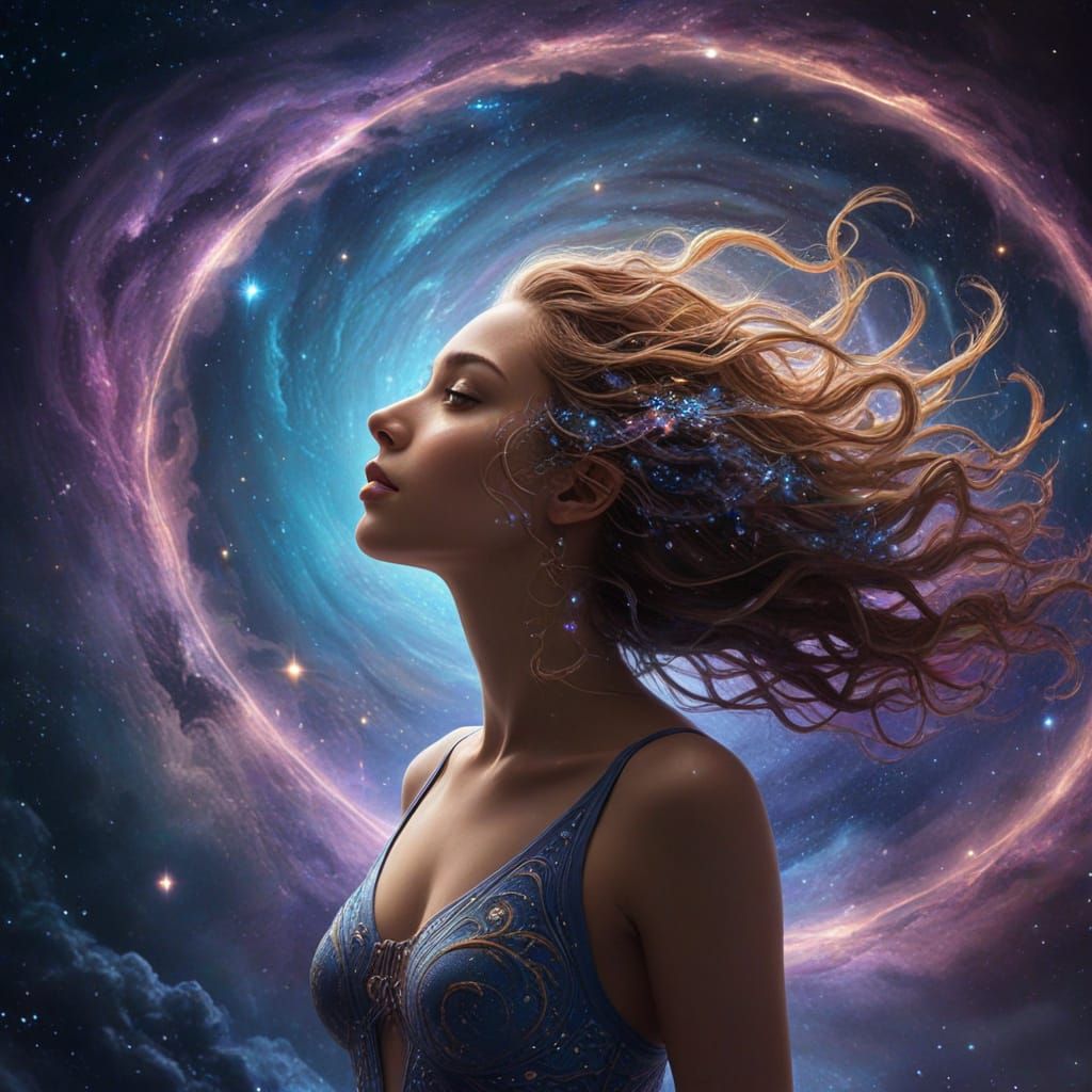 Cosmic Woman of Stars and Galaxies