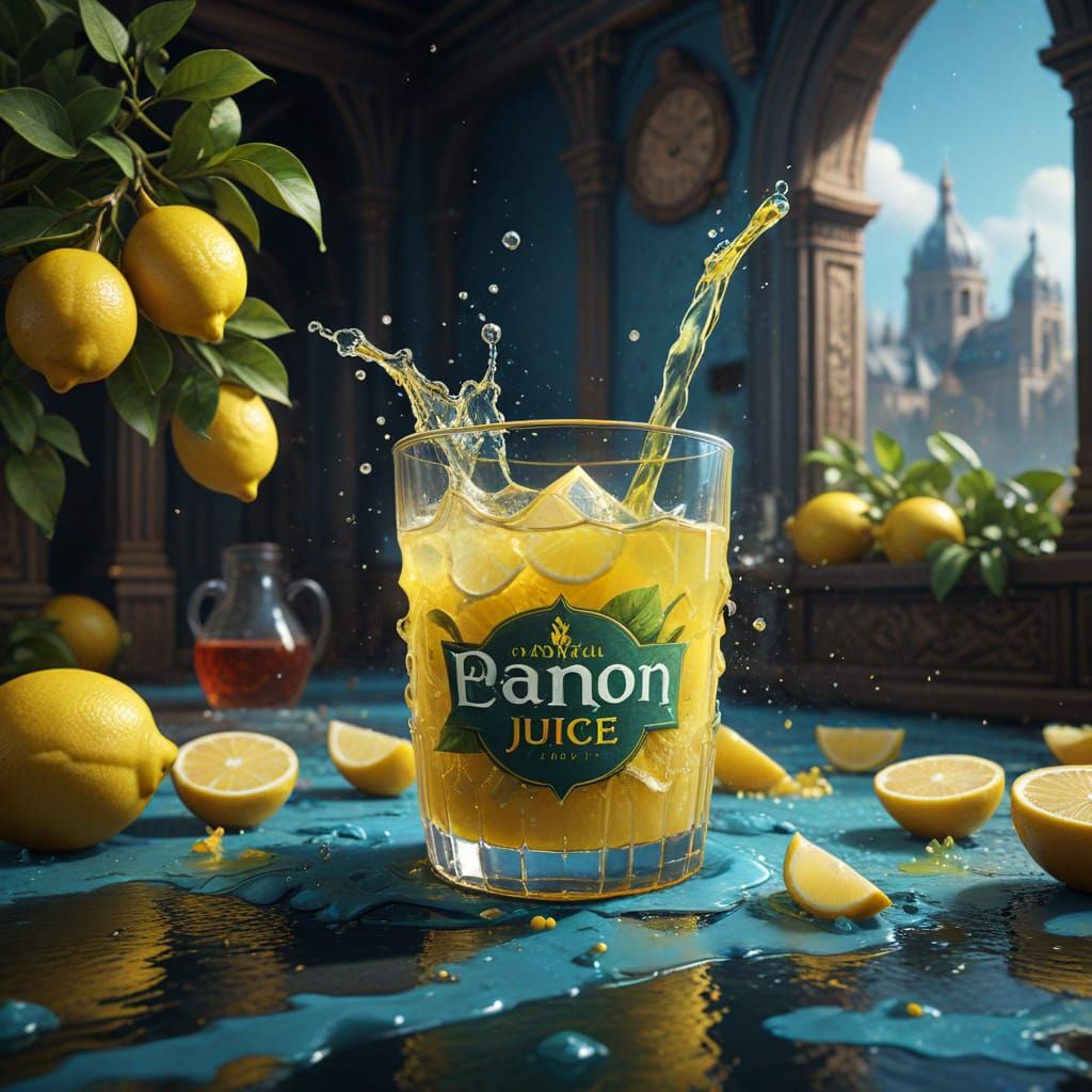 Celebrate National Lemon Juice Day: Detailed Matte Painting