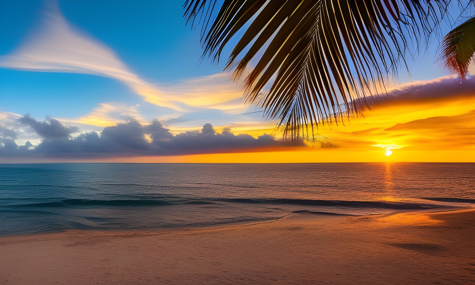 Tropical Island Sunset in High Definition