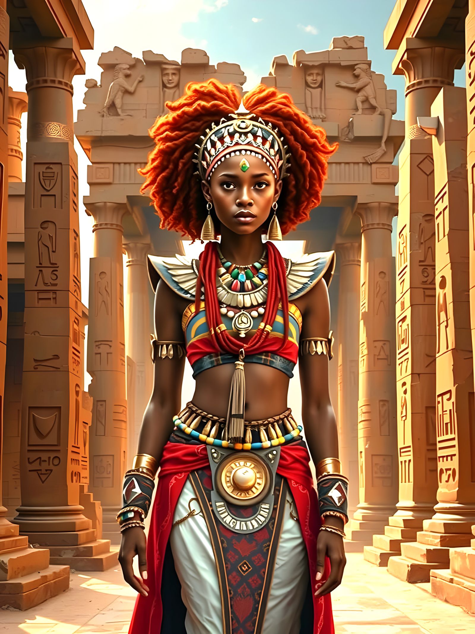 African Woman of Chaos and Storm