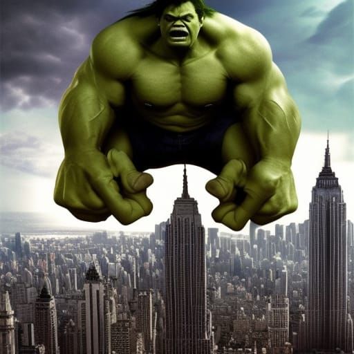 Epic Cinematic Hulk Digital Matte Painting