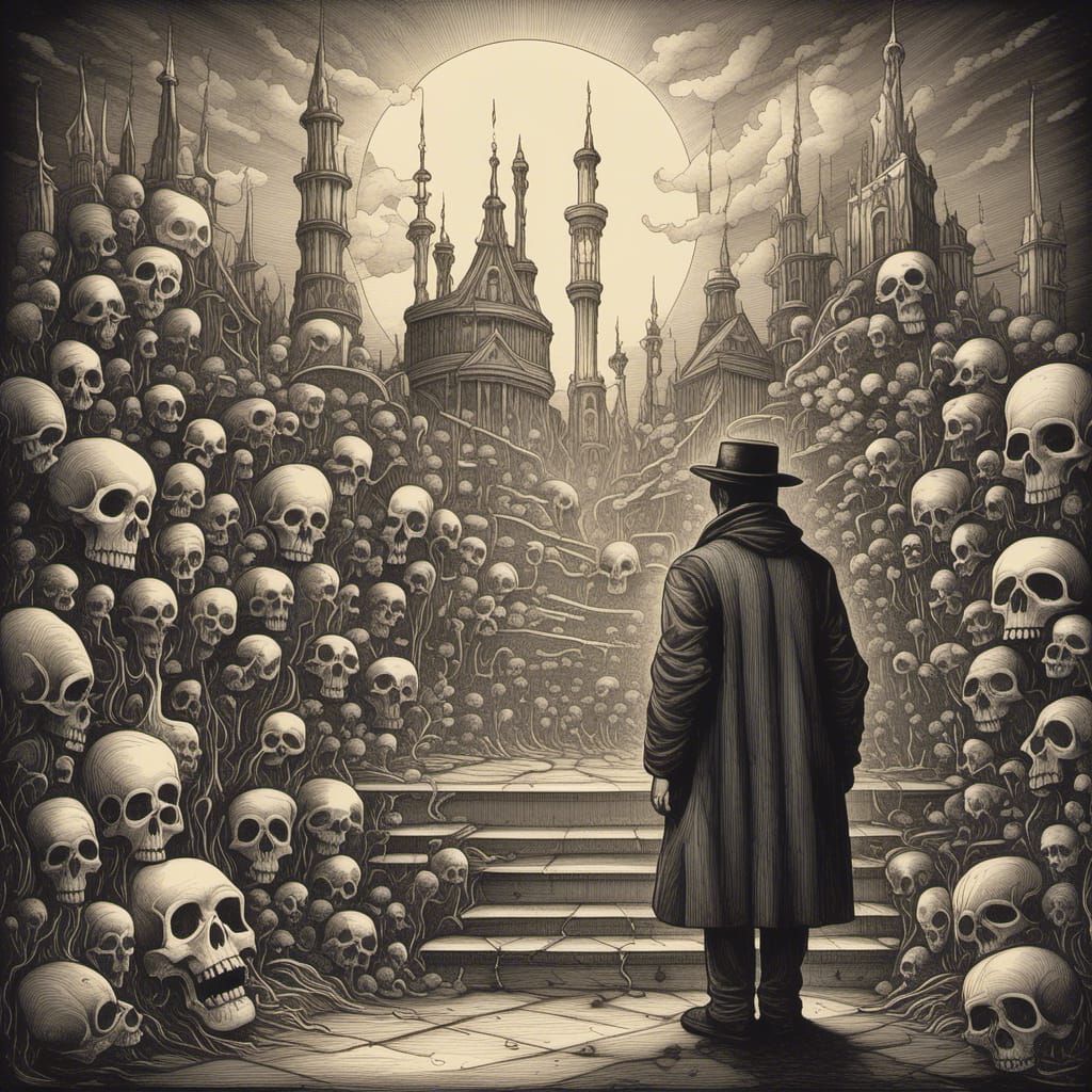 Baroque Still Life with Oil Lamp and Dead Flowers