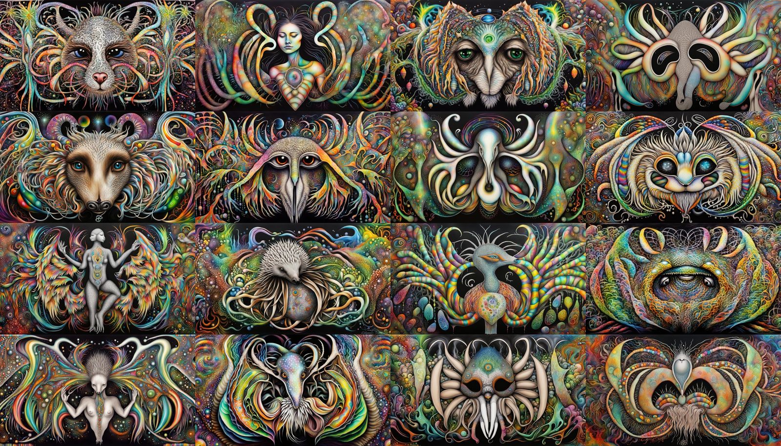 Echidna Dream: Graffiti Art in Polychromatic Colors