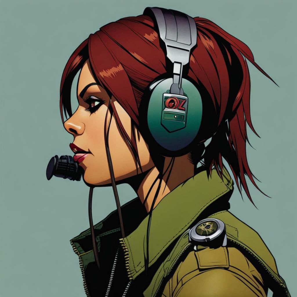 Lara Croft as Gorillaz Album Art