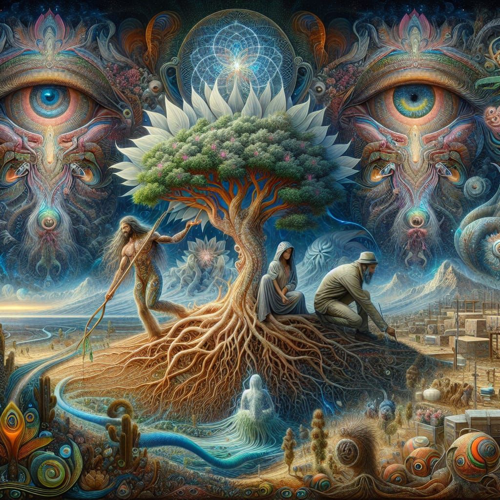 Mythical Reforestation: A Digital Art Masterpiece