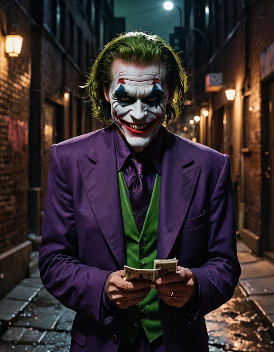 Willem Dafoe as Joker in Gotham Alleyway