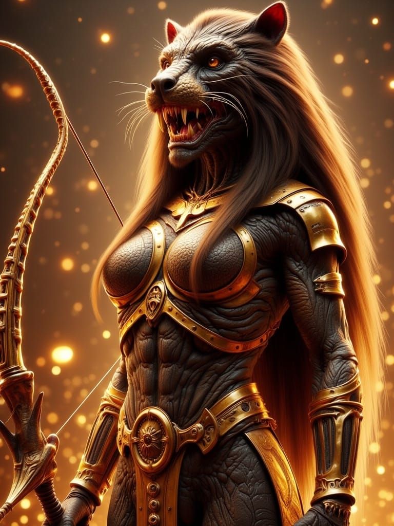 Sekhmet Goddess Exudes Fierce Determination in Ancient Egypt...