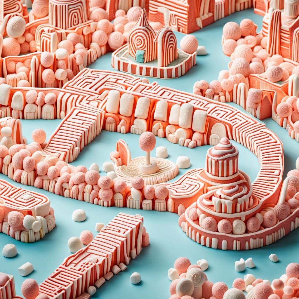 Marshmallow City Labyrinth: Professional Photography