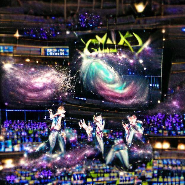 Vibrant Galaxy Climax: An AI Generated Image