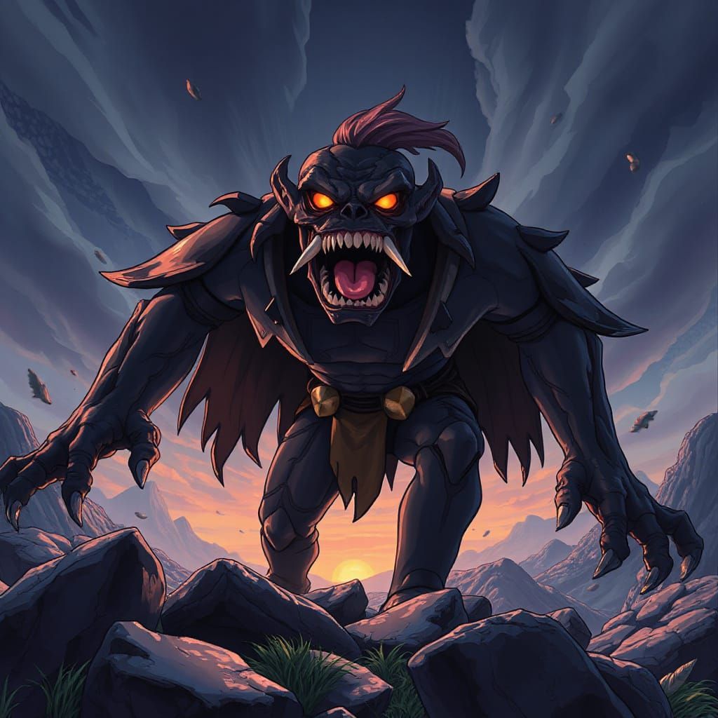 Cel-Shaded Anime Manga Scan in Studio Trigger Style