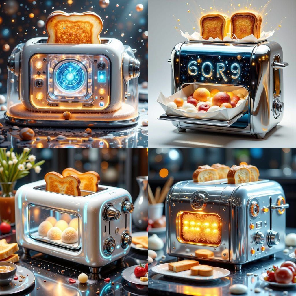 AI Toaster Synthesizes Toast from Powder Sachets