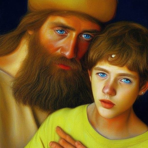 Hyperrealistic Portrait in Oils with Vivid Colors