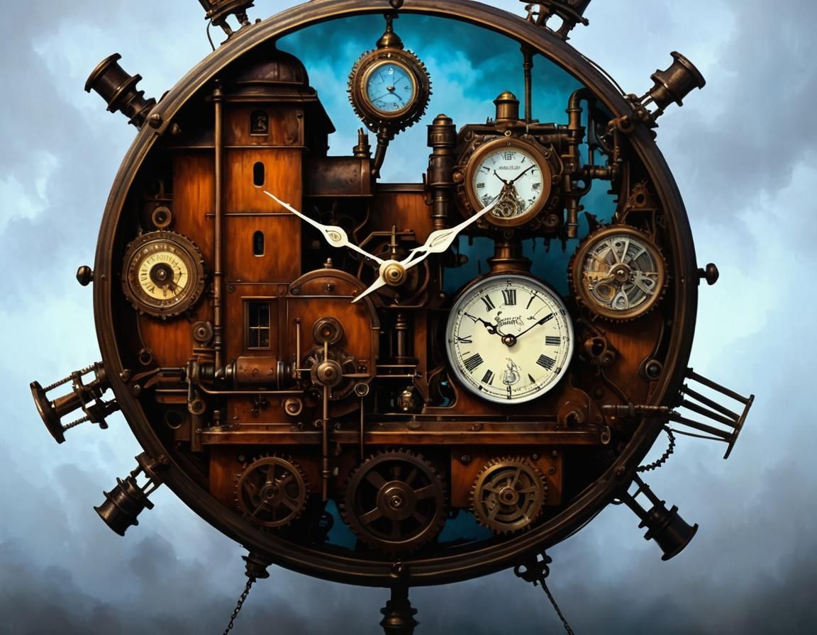 Victorian Steampunk Clock Town