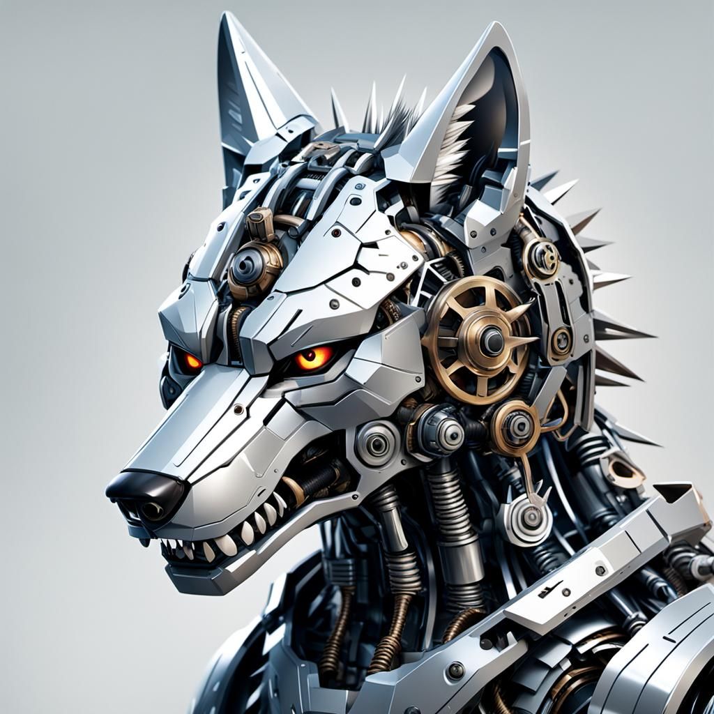 Mechanical Horned Wolf Robot