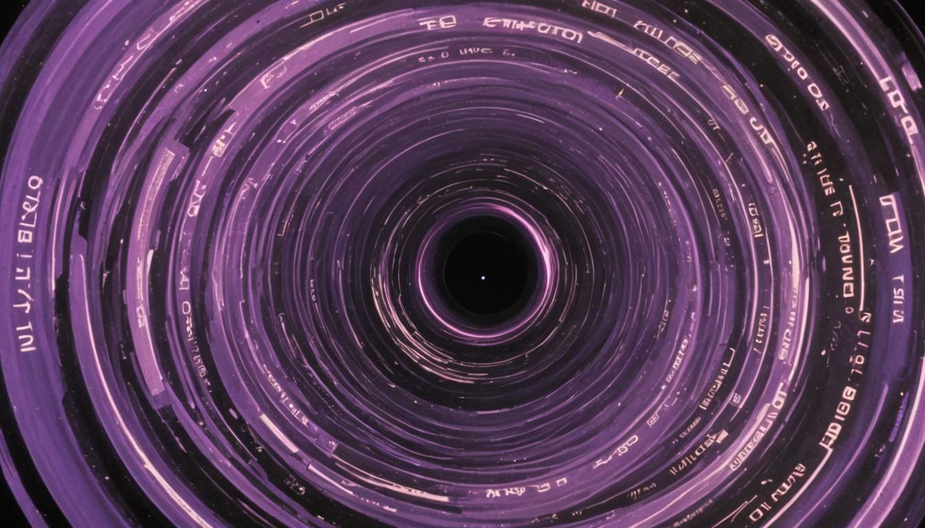 Video Tape Implosion into Swirling Vortex