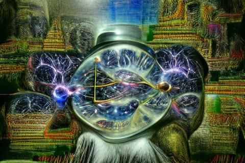 Quantum Time Mind: Abstract Visualization