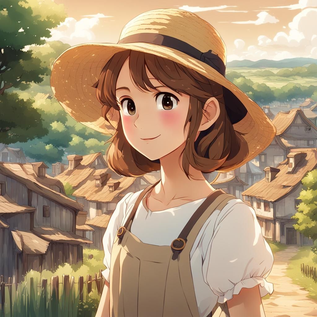 A cute and kind villager