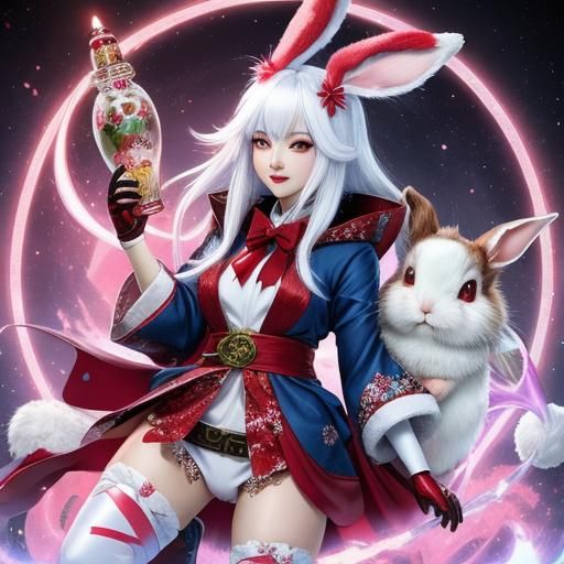 Crimson Trickster: Yuki Onna Rabbit Hybrid