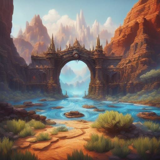 Whimsical Green Dinosaur-Kangaroo Hybrid in Ethereal Fantasy...