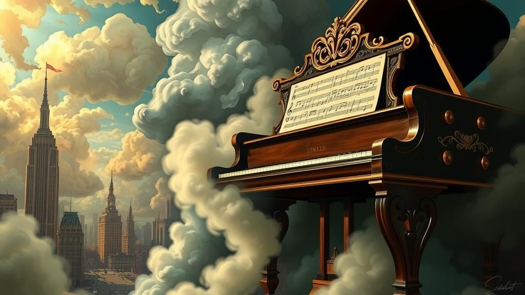Surreal Piano Serenade: Joplin's Ragtime Dream