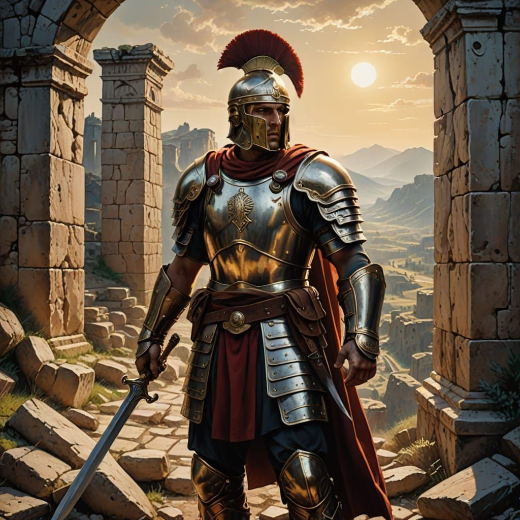 Ancient Roman Warriors Clash in Epic Battle