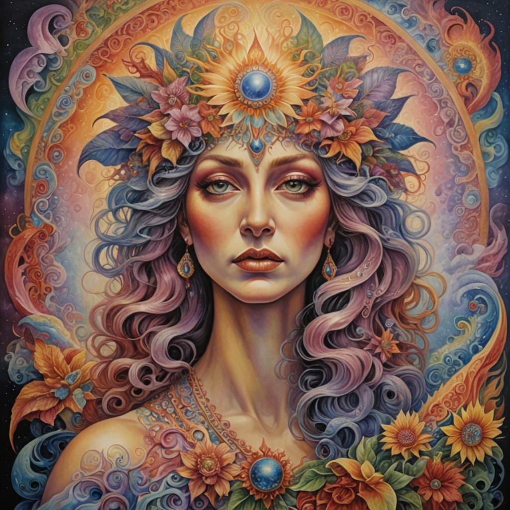 Feminine Forms in Surrealist Style