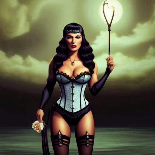 Betty in corset by Per.