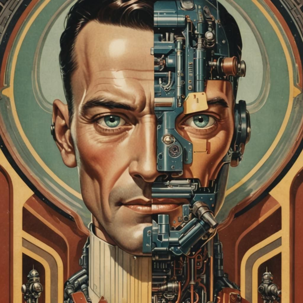 1930s Robot Advertising Graphic