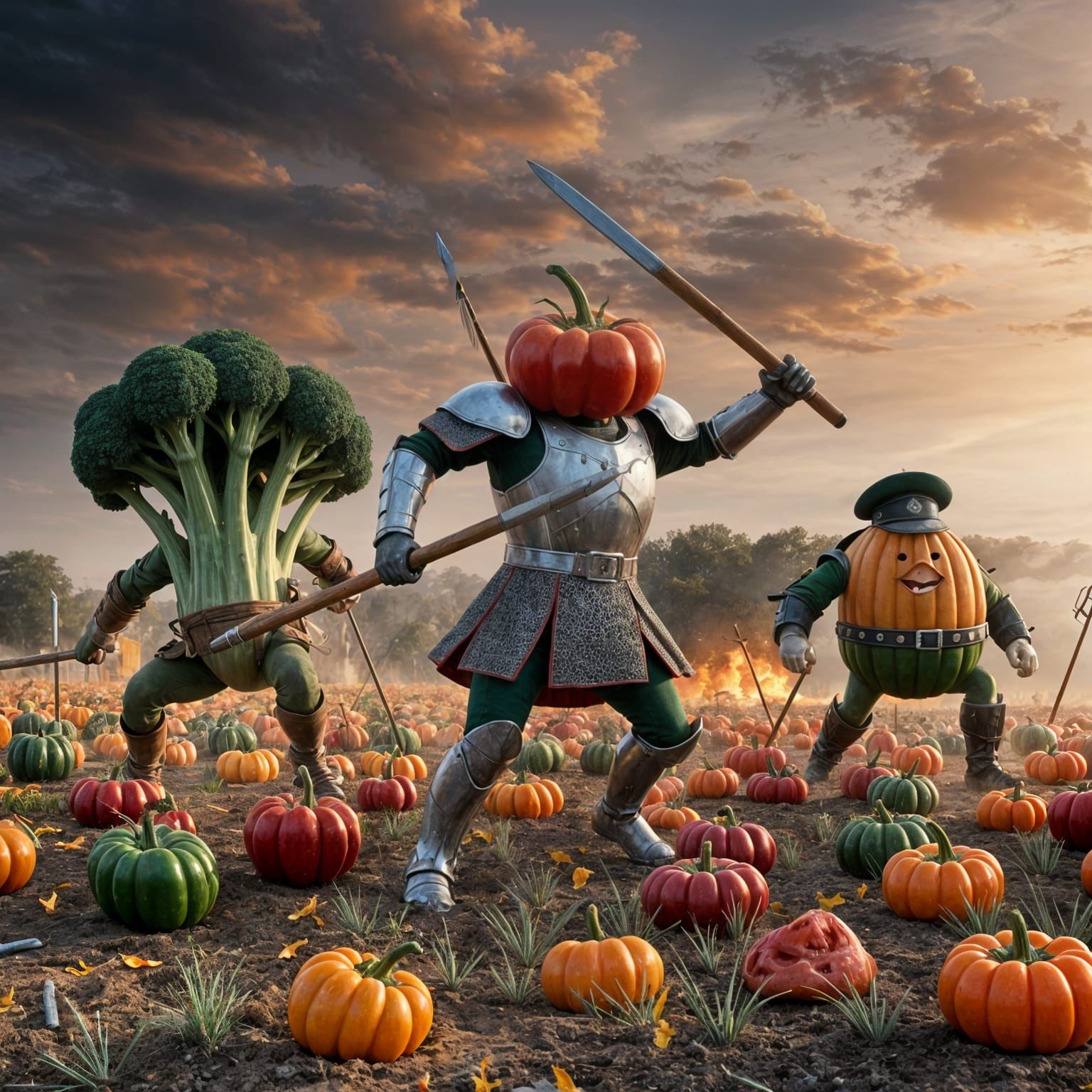 The battle of the vegetables