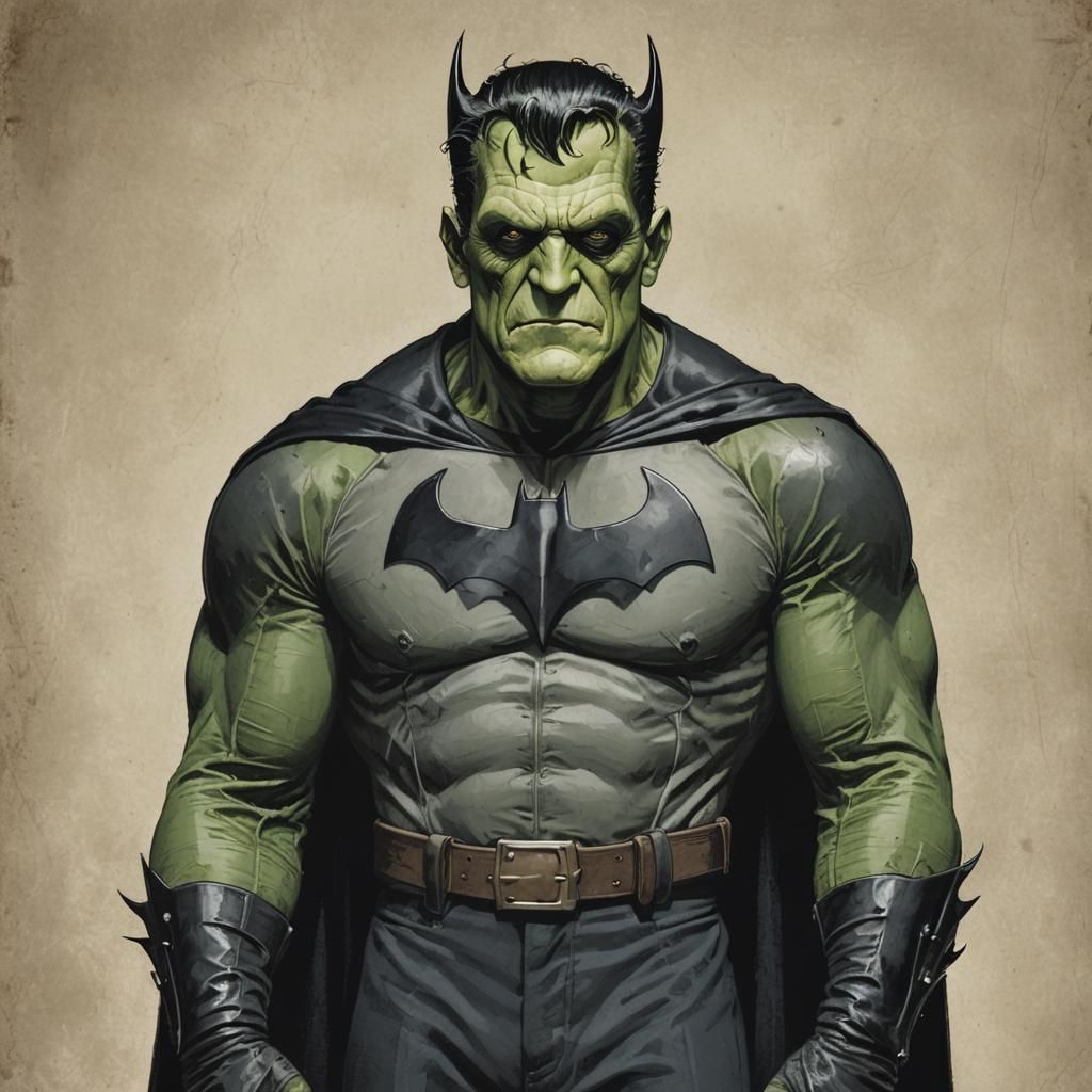 Frankenstein Cosplays as Batman