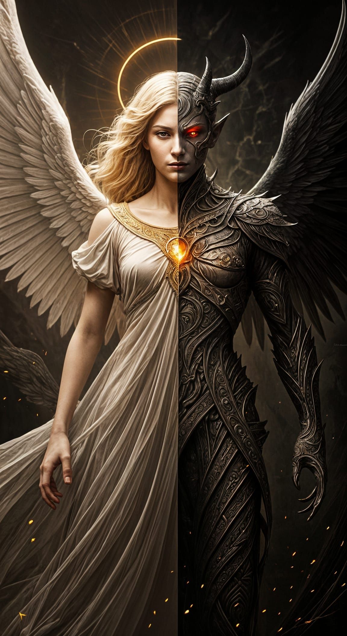 Angelic Demon: A Portrait of Duality