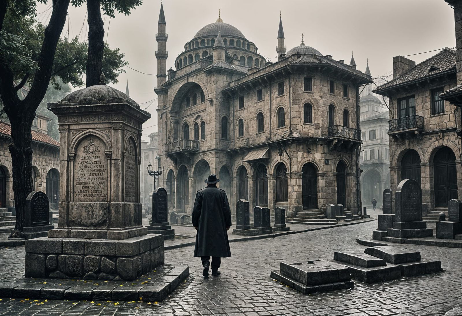Mysterious Istanbul Nightscape Revealed in Moody Art