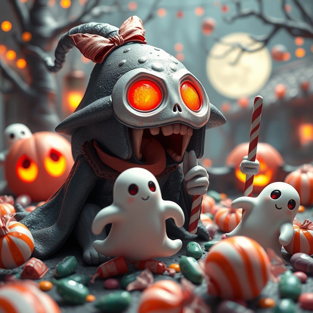 Twisted Trick-or-Treat with Ghostly Candies