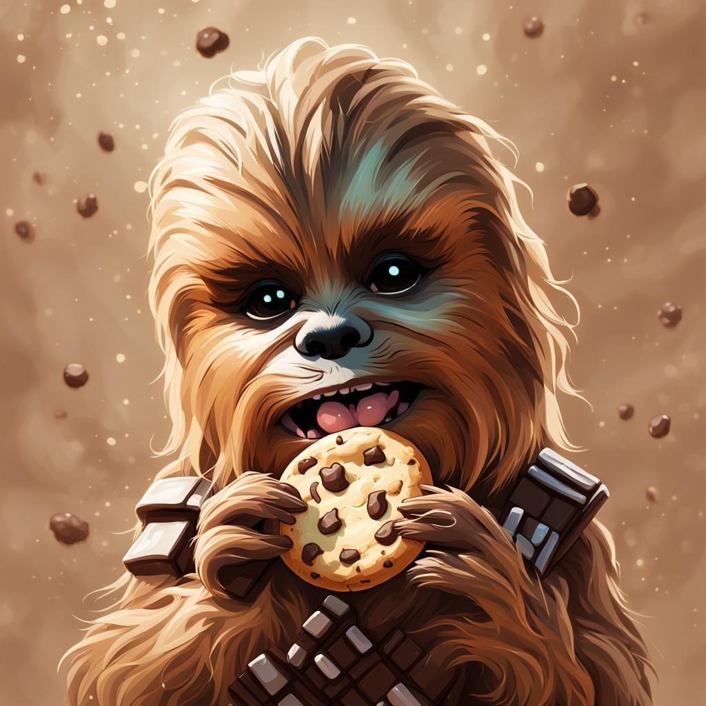 Baby Chewbacca Cookie: Whimsical Concept Art