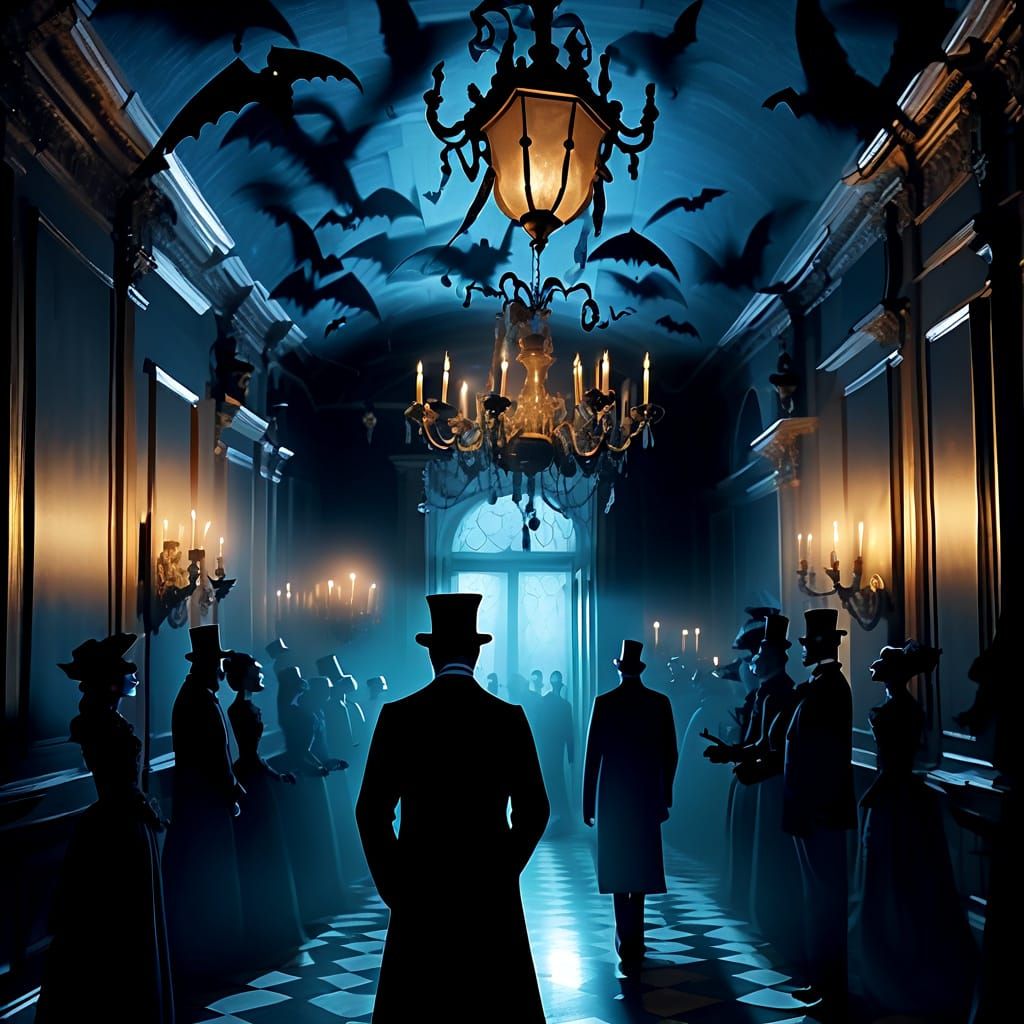 Macabre Ghostly New Year's Ball Invitation