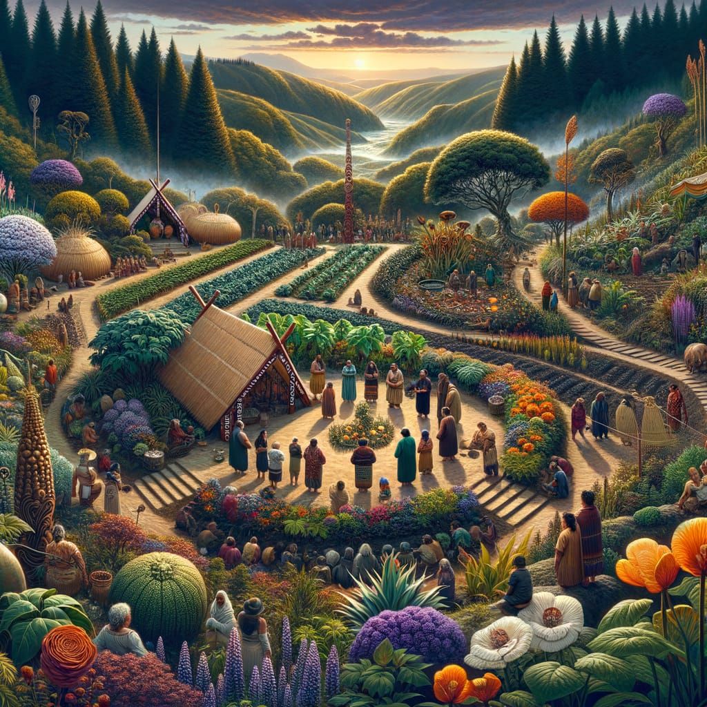 Maori Cultural Garden Blooms with Tradition and Spirit