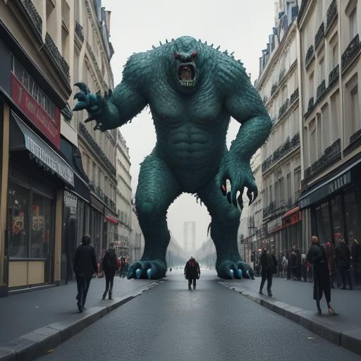 Monsters Roaming the Streets of Paris