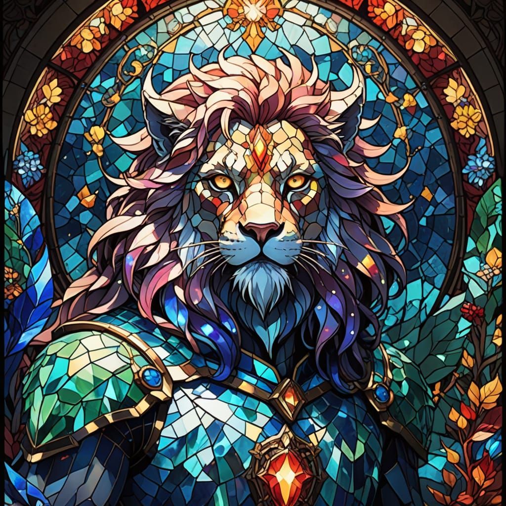 Surreal Fantasy Mosaic Masterpiece