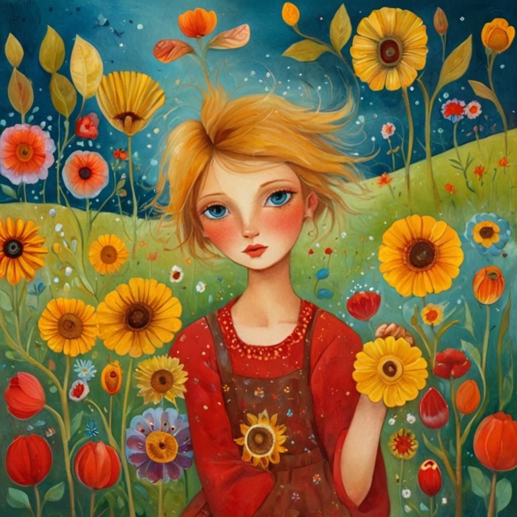 Vibrant Wildflowers in Full Bloom