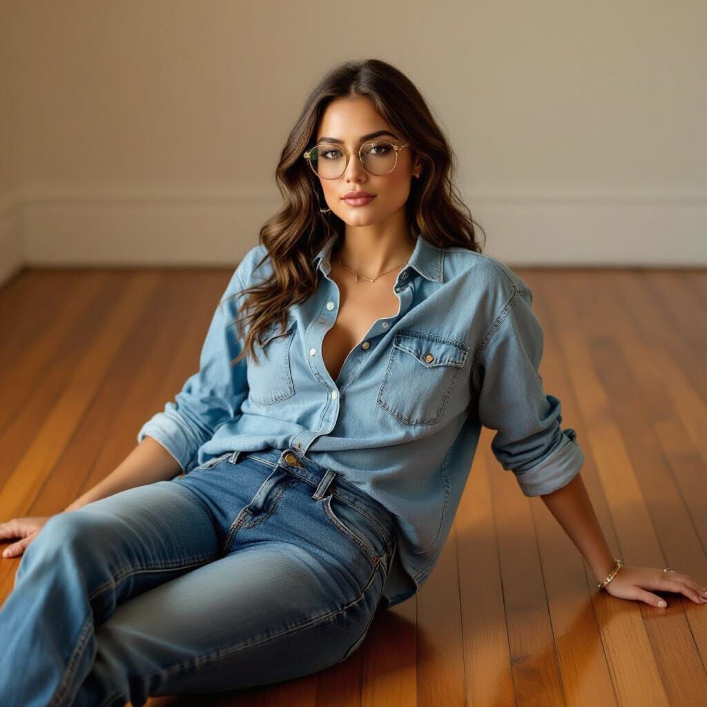 Casual Portrait in Warm Lighting