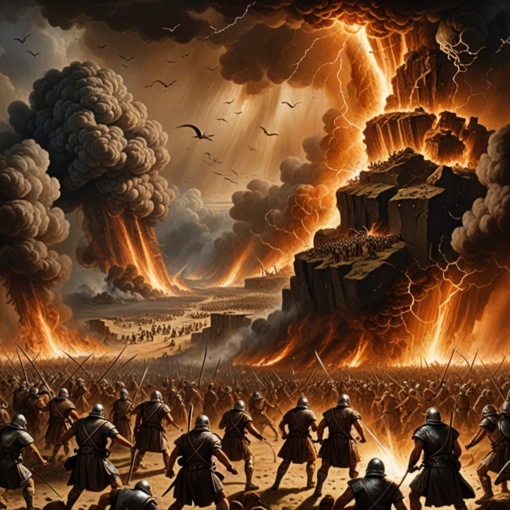 Apocalyptic End Times Battle in Biblical Style