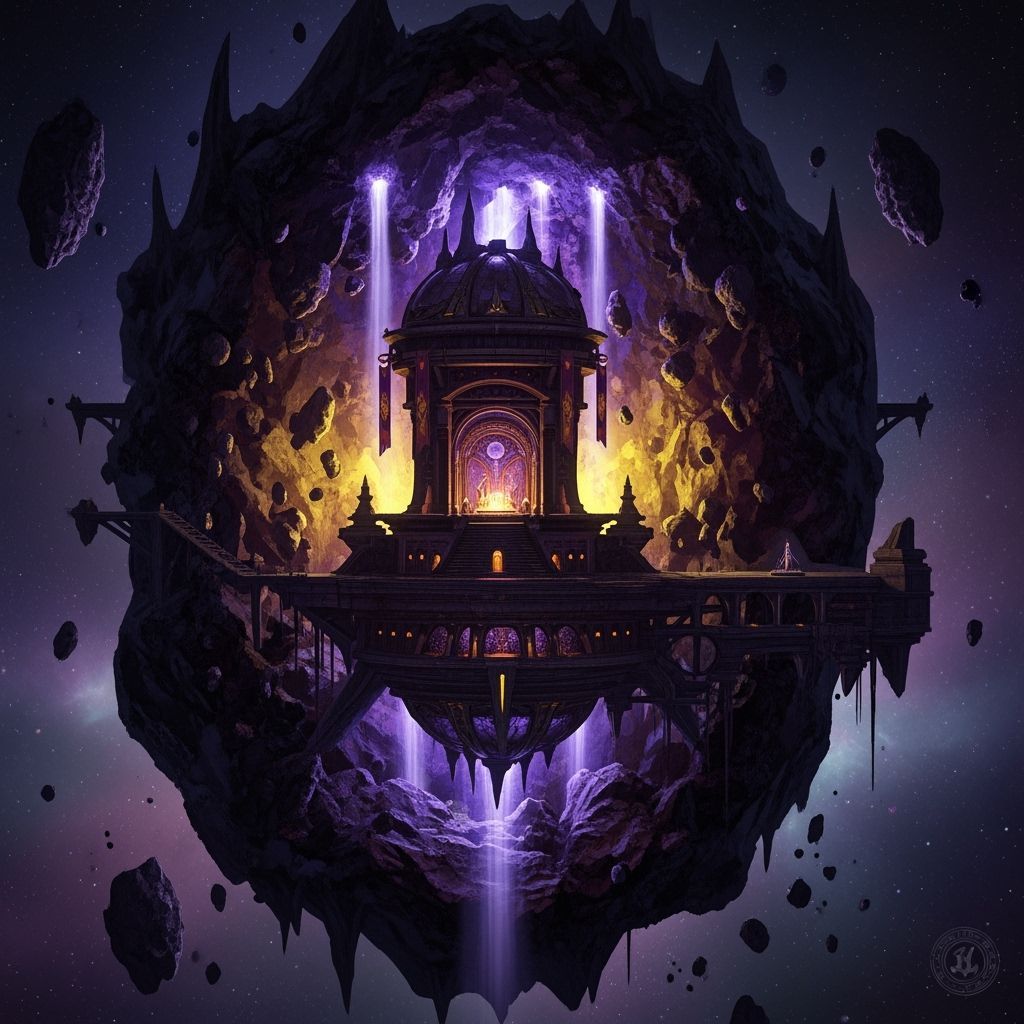 Evil Wizard Asteroid Base in Deep Space